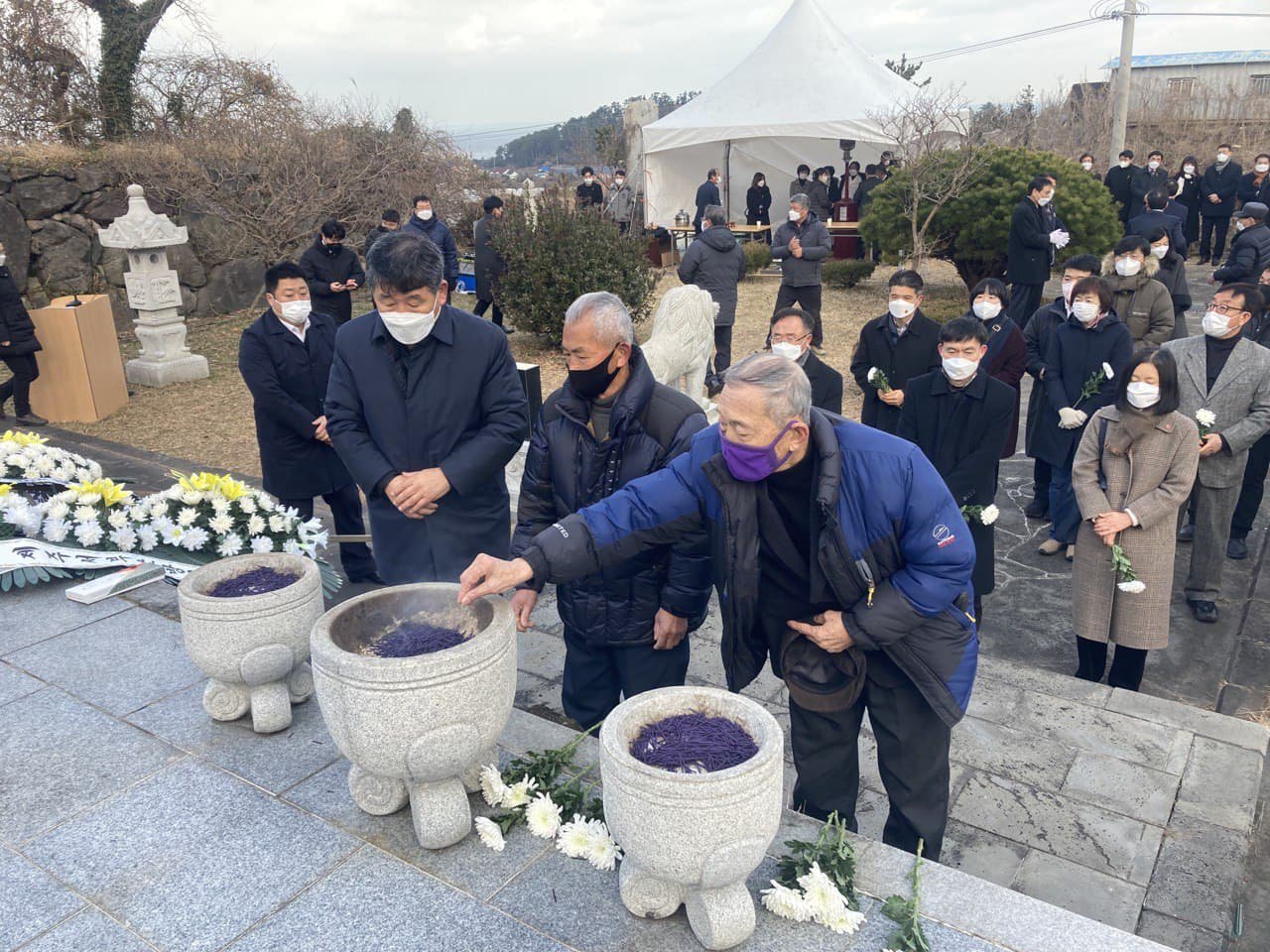 2022년 2월 3일, 제주 영모원 합동위령제 전경, 제주다크투어 제공