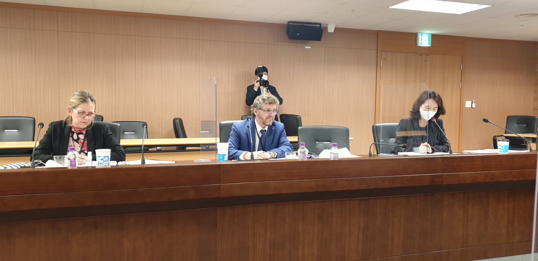 유엔 진실정의 특별보고관 면담 사진. 제주다크투어 제공