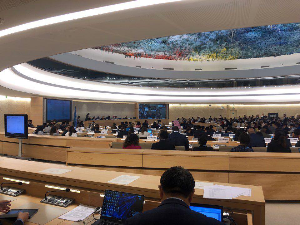 유엔 인권이사회 본회의가 열리는 회의장